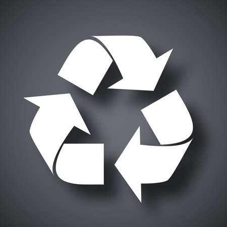 Vector recycle sign or iconのイラスト素材