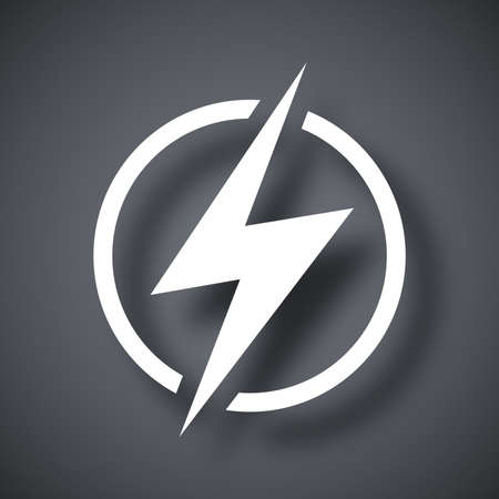 Lightning icon, vectorのイラスト素材