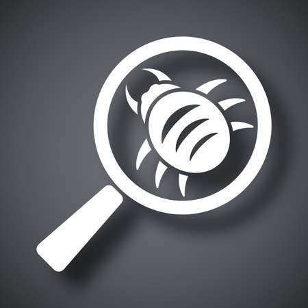 Vector antivirus scanning iconのイラスト素材