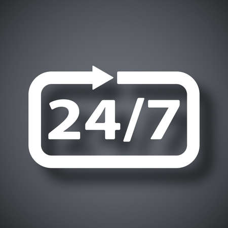 Vector open hours icon