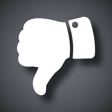 Vector hand with thumb down iconのイラスト素材
