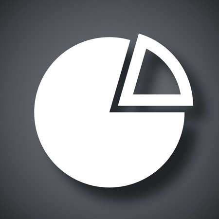 Vector pie chart iconのイラスト素材