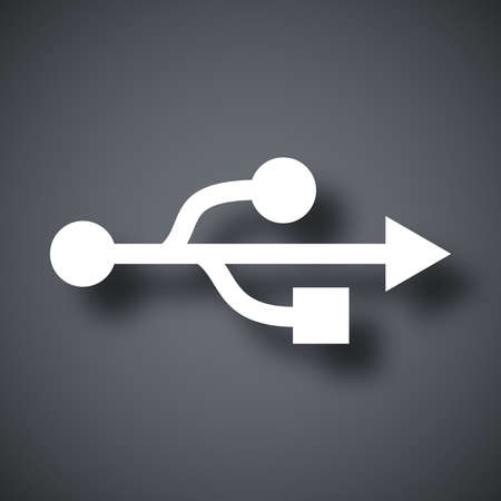 Vector usb signのイラスト素材