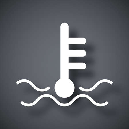 Vector motor temperature iconのイラスト素材