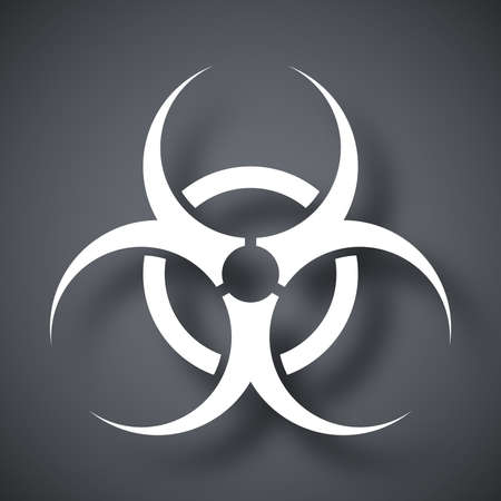 Vector biohazard sign or iconのイラスト素材
