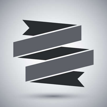 Vector ribbon banner iconのイラスト素材