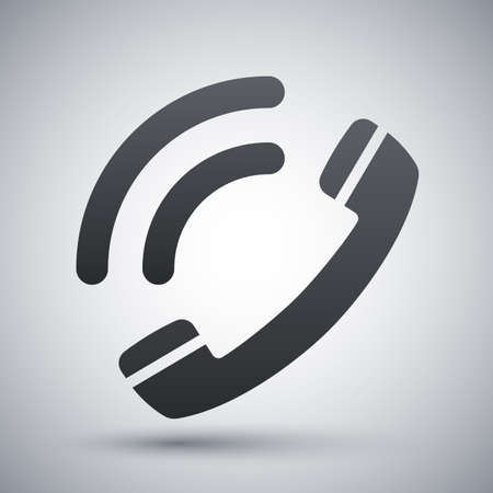 Telephone receiver icon, vectorのイラスト素材