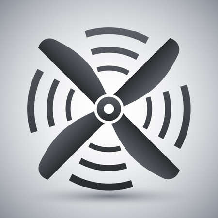 Airplane propeller icon, vectorのイラスト素材