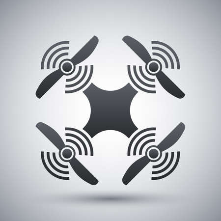 Quadcopter icon, stock vectorのイラスト素材