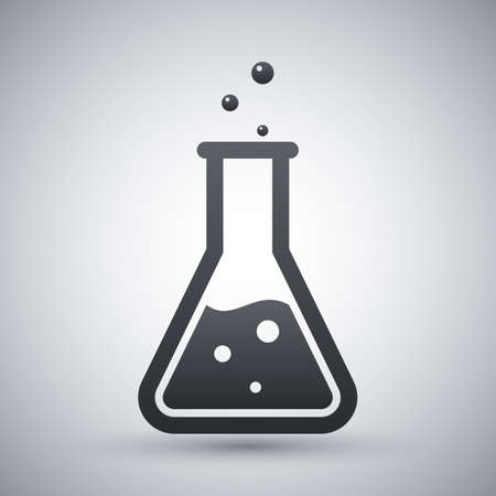 Vector lab flask iconのイラスト素材