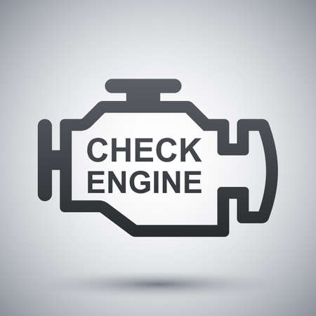 Vector check engine iconのイラスト素材