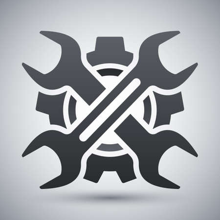 Service icon, vector illustrationのイラスト素材