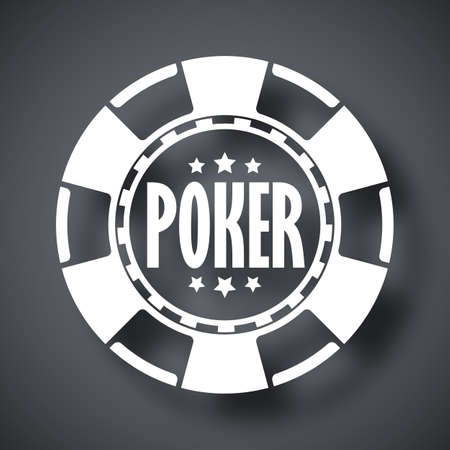 Vector poker chip iconのイラスト素材