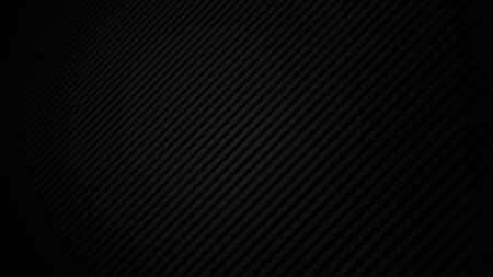 Abstract black background. Dark 3D texture with lines. Vector illustration.のイラスト素材