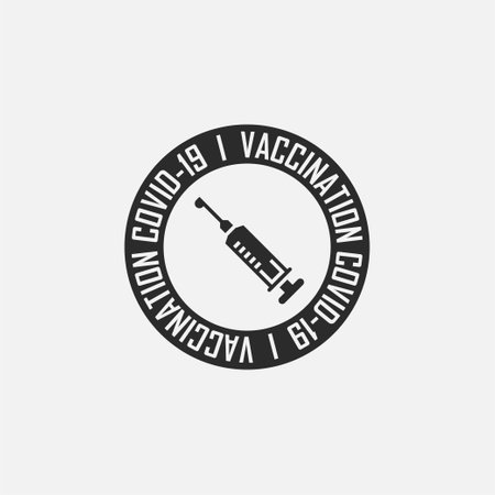 Vaccine icon isolated on white background. Modern symbol. Vector illustration.のイラスト素材