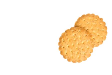 detail of cookies isolated with space for textの写真素材