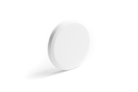 white tablet pill , isolated on white background