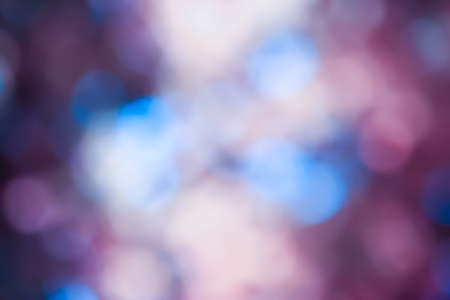 Abstract blue and violet circular bokeh background for Christmas light