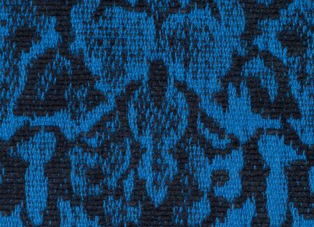fabric texture endless pattern, black and blue backgroundの写真素材