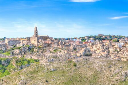 Panoramic view of Matera,basilicata, Italyの写真素材