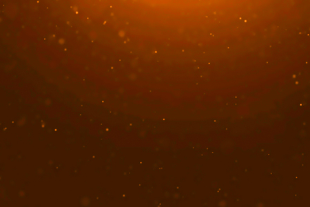 gold dust particles flowing background loop seamless ready, golden light spot movementの写真素材