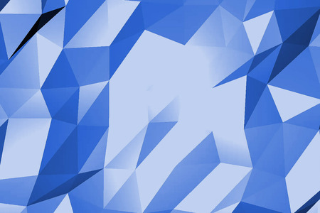 abstract digital geometric shape blue background, modern styleの写真素材