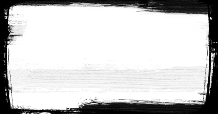 abstract  paint brush stroke black and white transition background, illustration of paint splash with alpha channelの写真素材
