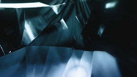 diamond close-up like background with circle movement and sparkle glitter effect, shine white light like typical diamond style, luxury business conceptの写真素材