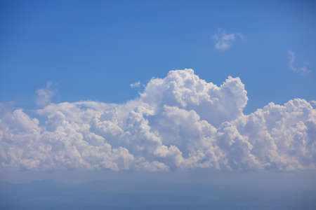 A cloud in the sky captured imagesの写真素材