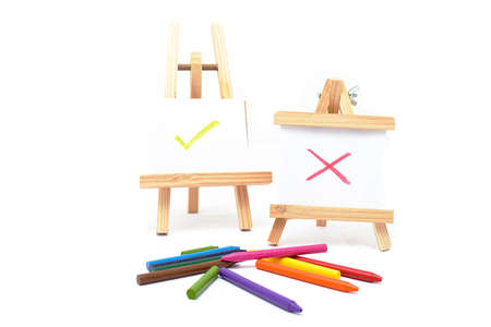 draw crayonsの写真素材