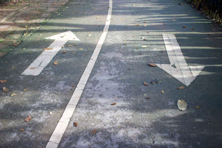 Running in the park with arrows.