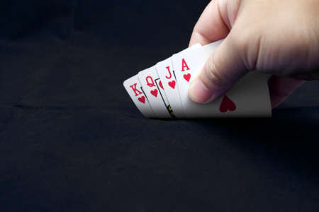 Hands pokerの写真素材