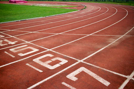 athletic trackの写真素材