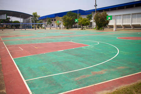 public basketball courtのeditorial素材