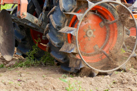Tractors soil.の写真素材