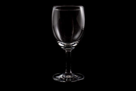 Glass on a black .の写真素材
