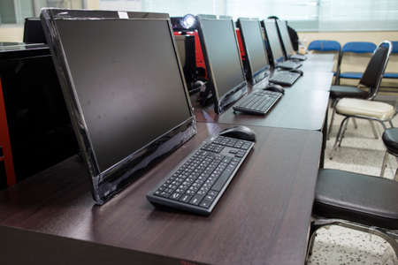 Computer training room.のeditorial素材