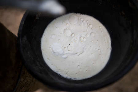 Tapping rubber.の写真素材