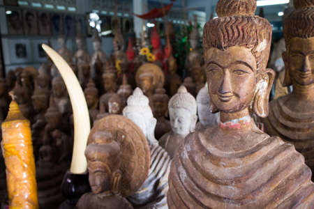 buddha temple Nong Khai,Thailandの写真素材