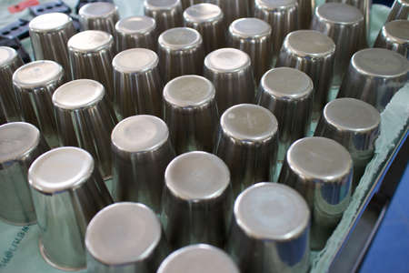 Glass, stainless steel for patients.の写真素材