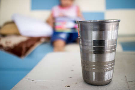 Stainless steel mugの写真素材