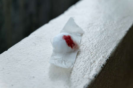 blood cottonの写真素材