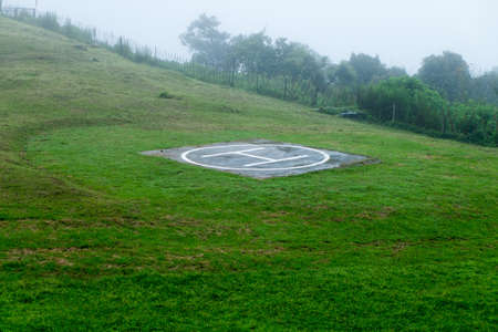 helicopter landingの写真素材