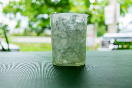 Ice Cube Glassの写真素材