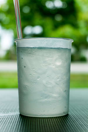 Ice Cube Glassの写真素材