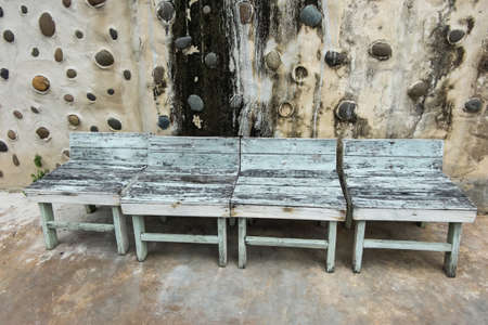 Old wooden chairの写真素材