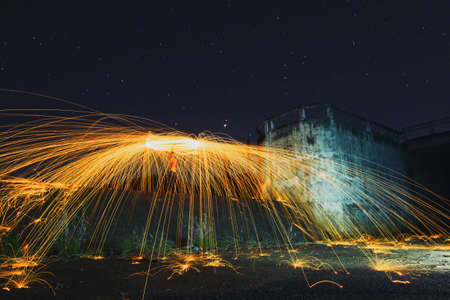 steel woolの写真素材