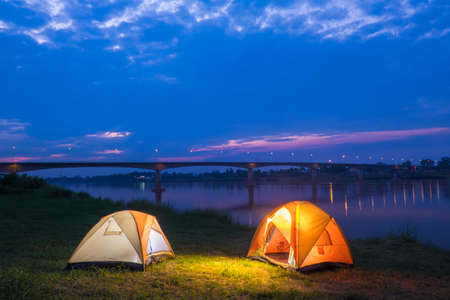 Tent campの写真素材