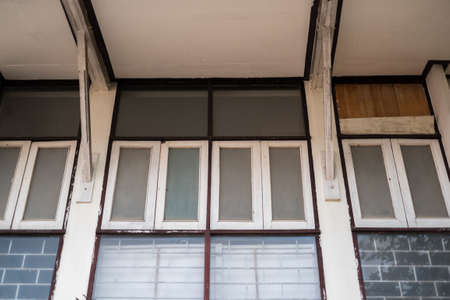 Wooden windowsの写真素材