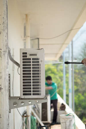 Cleaning air conditioningの写真素材